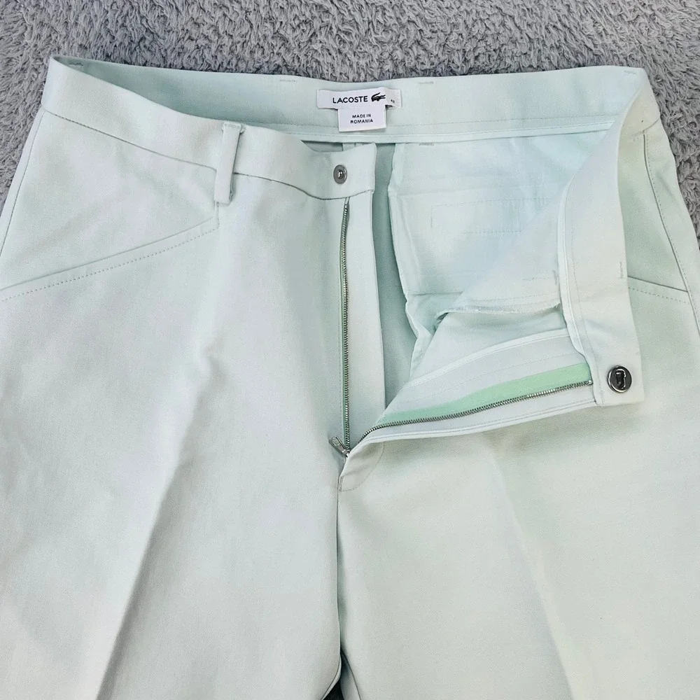 Lacoste Vintage Equestrian Pants Mens‎ 32x29 Mint Green Saddle Patch Chinos